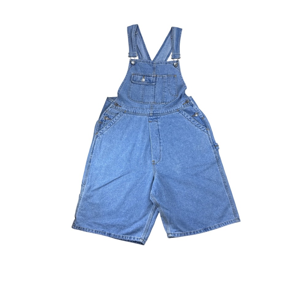 Vintage Sostanza Natural Choice Denim Shortalls Medium Blue Carpenter90s